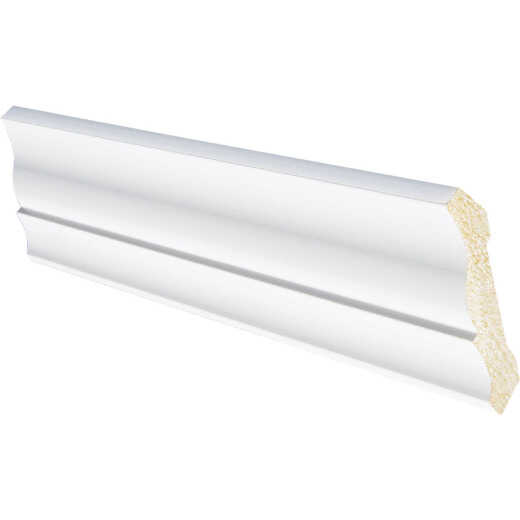 Inteplast Building Products 1/2 In. W. x 3-3/16 In. H. x 8 Ft. L. Crystal White Polystyrene Crown Molding