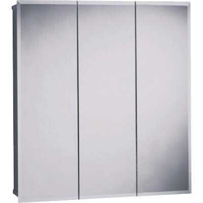 Zenith Frameless Beveled 23-5/8 In. W x 25-1/2 In. H x 4-1/2 In. D Tri-View Surface Mount Medicine Cabinet