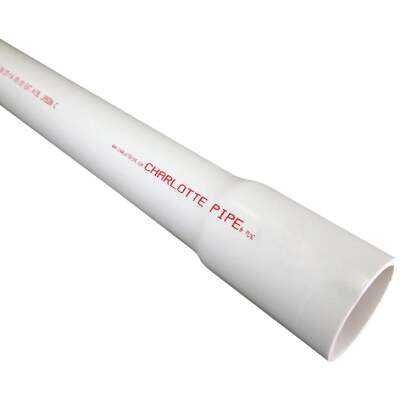 Charlotte Pipe 1 In. x 20 Ft. Cold Water Schedule 40 PVC Pressure Pipe, Belled End