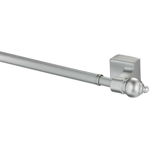 Kenney 16 In. To 28 In. 7/16 In. Petite Magnetic Cafe Rod, Satin Silver
