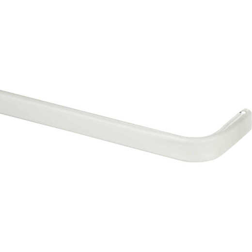 Kenney 48 In. To 86 In. 1 In. Single Curtain Rod, White