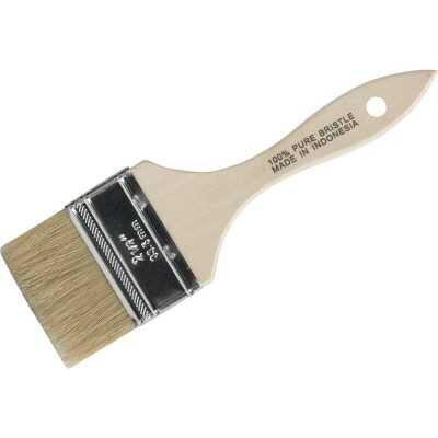 2-1/2 In. Flat Chip Natural Bristle Paint Brush